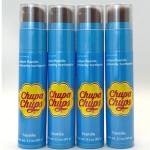 Hismile x Chupa Chups Cola Toothpaste 4 Pack Bundle Sodium 2.1oz NEW Exp 8/26